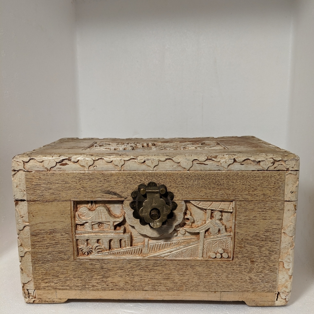 Very Old Hand Carved Box